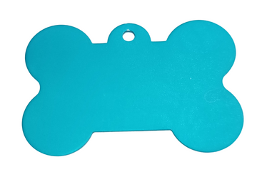 Kennel Aluminium Bone Shape Name Tag - Large